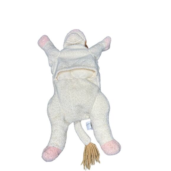 Vintage Folkmanis Hand Puppet Cow Baby Rattle Moo Dairy Cow Brown Beige - Picture 6 of 8